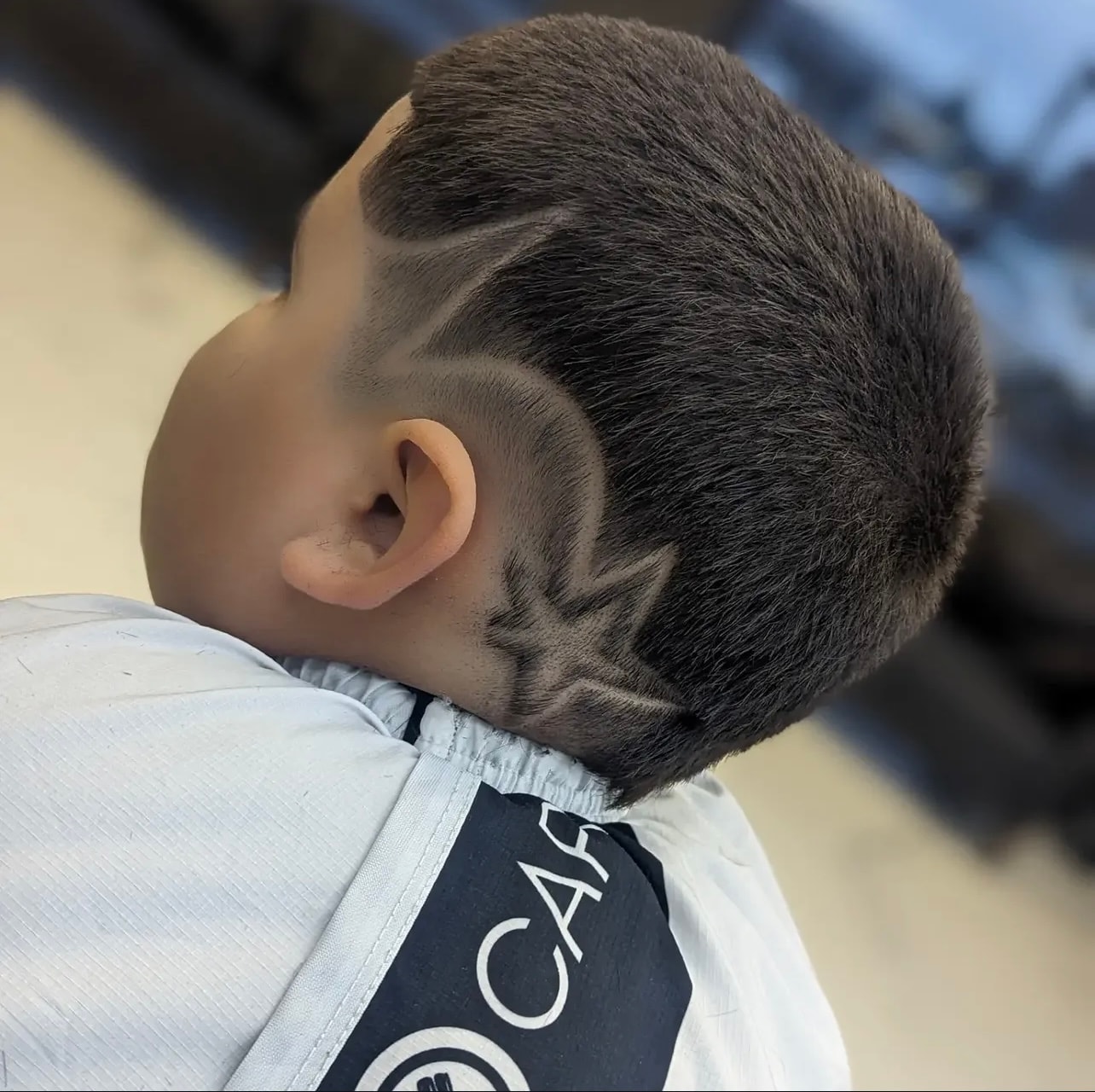 Man with fresh fade haircut